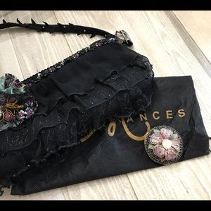 Mary Frances “Can-Can” Bag & coordinating compact.
